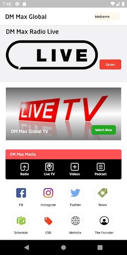 Run android online APK DM Max Radio from MyAndroid or emulate DM Max Radio using MyAndroid