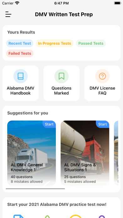 Emulate iPhone app DMV Written Test Prep using MyAndroid Emulate iPhone app DMV Written Test Prep using MyAndroid