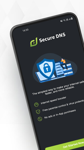 Run android online APK DNS Changer: Fast  Secure DNS from MyAndroid or emulate DNS Changer: Fast  Secure DNS using MyAndroid