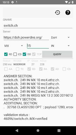 Run android online APK DNS Client for Android from MyAndroid or emulate DNS Client for Android using MyAndroid