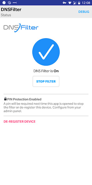 Run android online APK DNSFilter from MyAndroid or emulate DNSFilter using MyAndroid