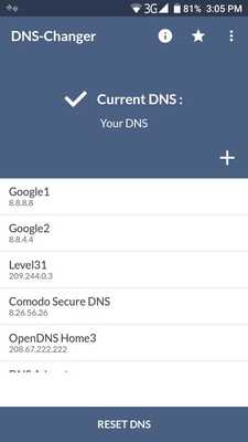 Emulate Android APK DNS - (no root 3G/4G/WiFi) Emulate Android APK DNS - (no root 3G/4G/WiFi)