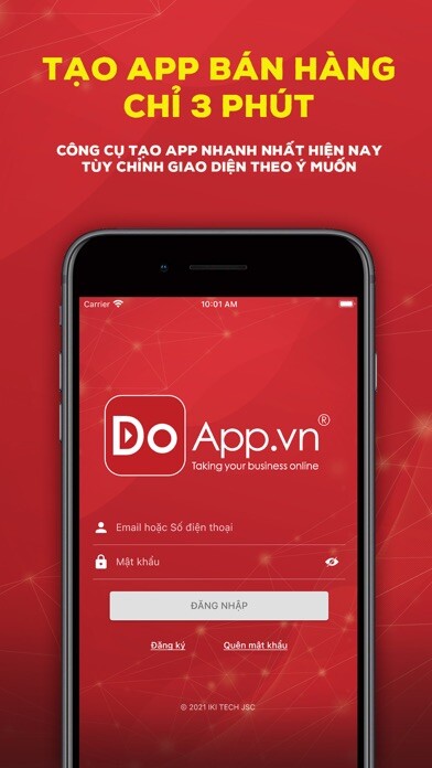 Emulate iPhone app DoApp - Tạo App bán hàng using MyAndroid
