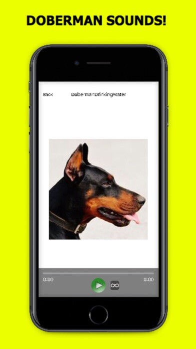 Emulate iPhone app Doberman Sounds & Dog Sounds! using MyAndroid