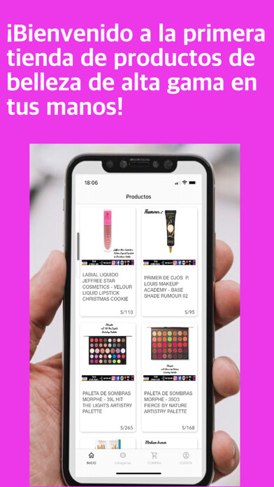 Emulate iPhone app DobleCaraBeautyStore using MyAndroid