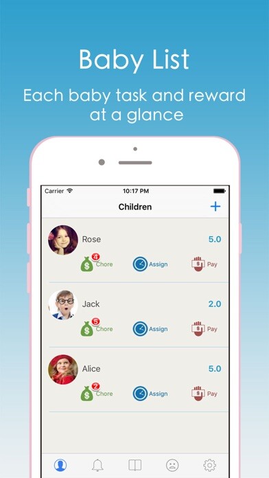 Emulate iPhone app DoChores.-Kids can get rewarded after completed the chore using MyAndroid