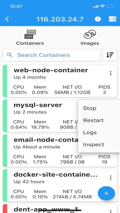 Emulate iPhone app Docker Management using MyAndroid Emulate iPhone app Docker Management using MyAndroid