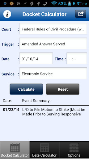 Run android online APK DocketLaw from MyAndroid or emulate DocketLaw using MyAndroid
