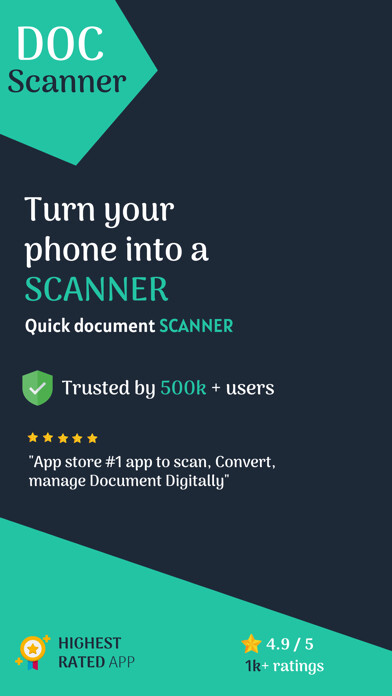 Emulate iPhone app Doc Scanner - Document Scanner using MyAndroid