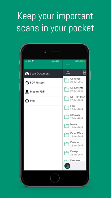 Emulate iPhone app Doc Scanner - Documents using MyAndroid