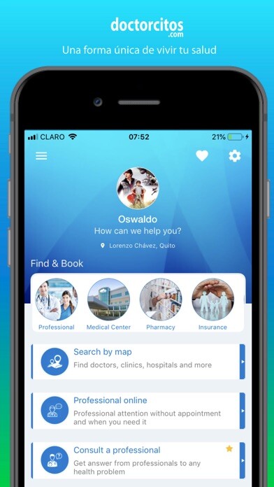 Emulate iPhone app Doctorcitos - Patients using MyAndroid Emulate iPhone app Doctorcitos - Patients using MyAndroid