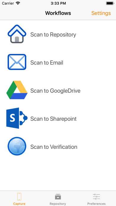Emulate iPhone app Document Navigator using MyAndroid