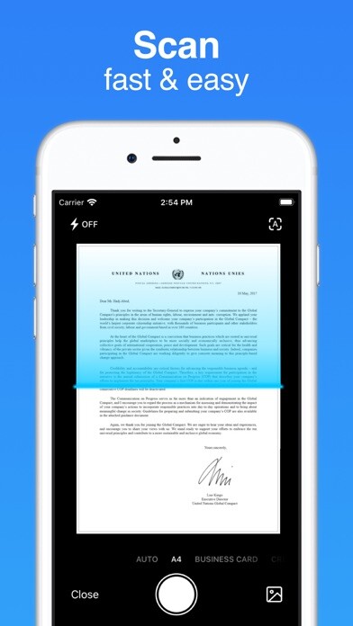 Emulate iPhone app Document Scanner App to PDF using MyAndroid