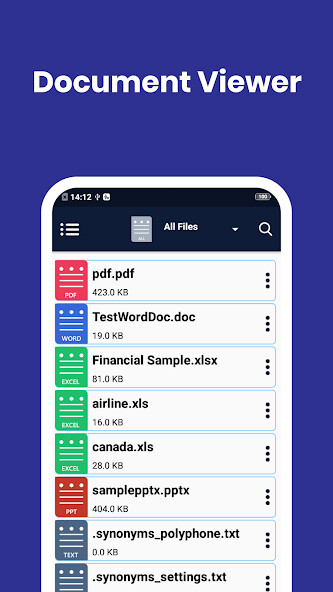 Run android online APK Document Viewer: PDF, Word, Excel, PPT  Text File from MyAndroid or emulate Document Viewer: PDF, Word, Excel, PPT  Text File using MyAndroid
