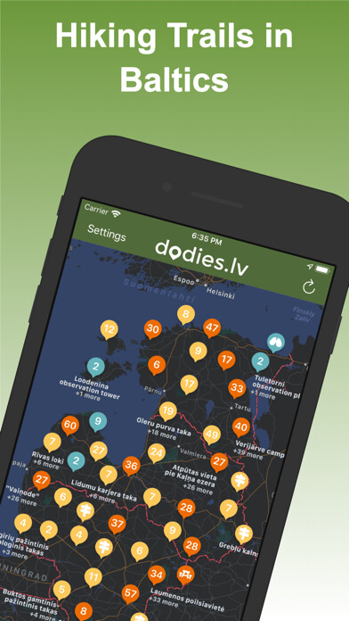 Emulate iPhone app Dodies.lv using MyAndroid