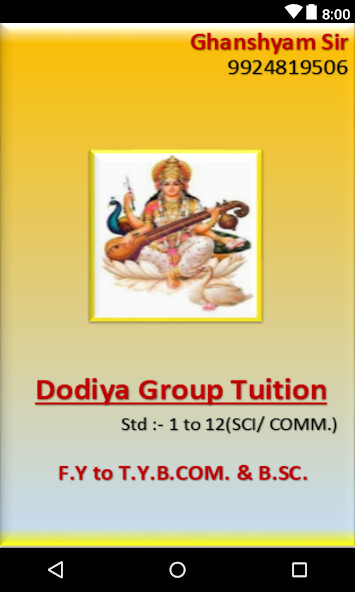 Run android online APK Dodiya Group Tuition from MyAndroid or emulate Dodiya Group Tuition using MyAndroid