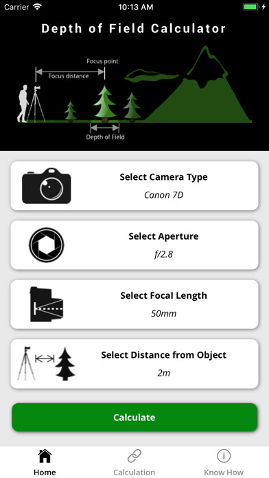 Emulate iPhone app DOF Finder using MyAndroid Emulate iPhone app DOF Finder using MyAndroid