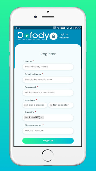 Run android online APK Dofody: Online Doctor Consultation from MyAndroid or emulate Dofody: Online Doctor Consultation using MyAndroid