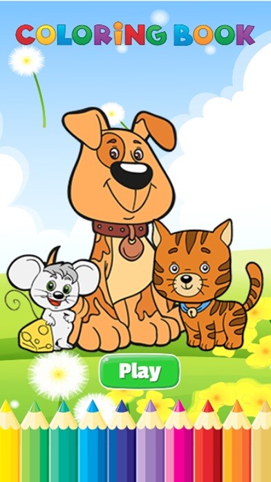 Emulate iPhone app Dog Cat Rat Coloring - Activities for Kids using MyAndroid Emulate iPhone app Dog Cat Rat Coloring - Activities for Kids using MyAndroid