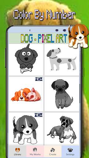 Run android online APK dog Coloring: Colored by number - pixel art from MyAndroid or emulate dog Coloring: Colored by number - pixel art using MyAndroid Run android online APK dog Coloring: Colored by number - pixel art from MyAndroid or emulate dog Coloring: Colored by number - pixel art using MyAndroid