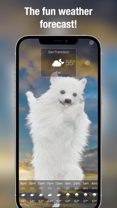 Emulate iPhone app Dog Days Weather Live using MyAndroid