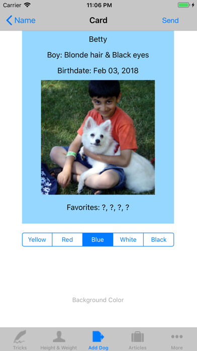 Emulate iPhone app Dog Diary for Tracking Pets using MyAndroid