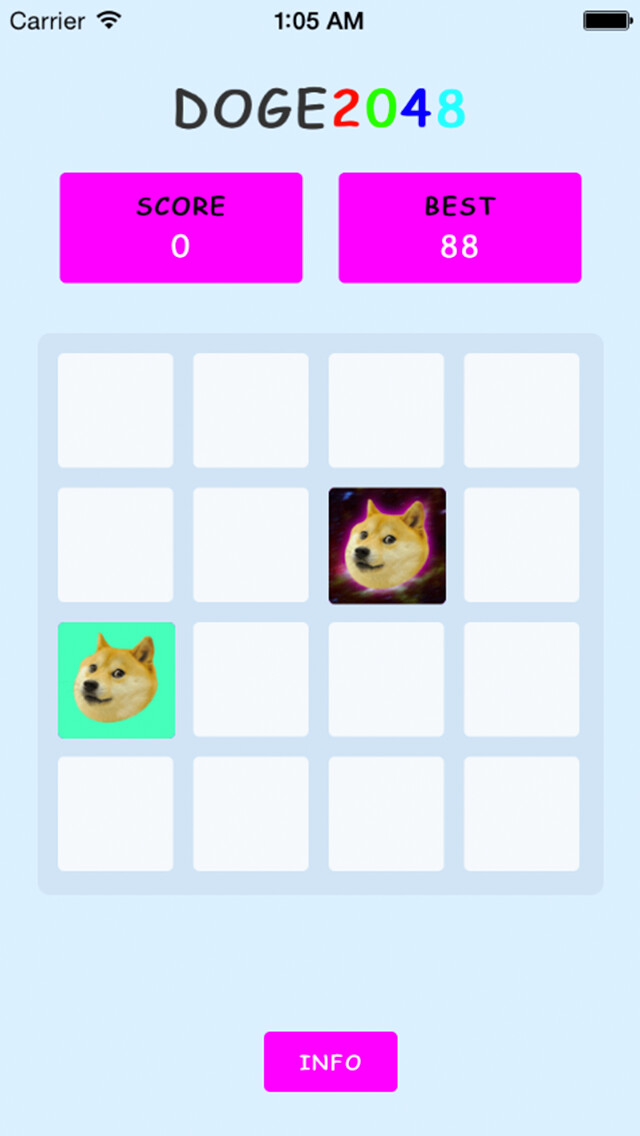 Emulate iPhone app DogeMatch using MyAndroid