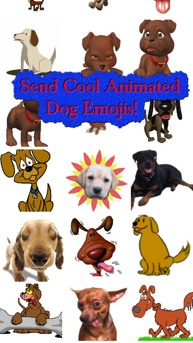 Emulate iPhone app Dog Emojis using MyAndroid