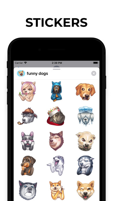 Emulate iPhone app Dog Emoji & Stickers puppy using MyAndroid Emulate iPhone app Dog Emoji & Stickers puppy using MyAndroid