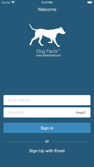 Emulate iPhone app Dog Facts Texts using MyAndroid Emulate iPhone app Dog Facts Texts using MyAndroid