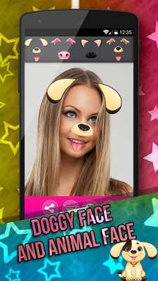 Emulate Android APK Doggy Face Makeup  Stickers