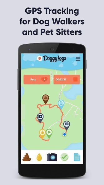 Run android online APK Doggy Logs - Dog Walk GPS Tracking from MyAndroid or emulate Doggy Logs - Dog Walk GPS Tracking using MyAndroid
