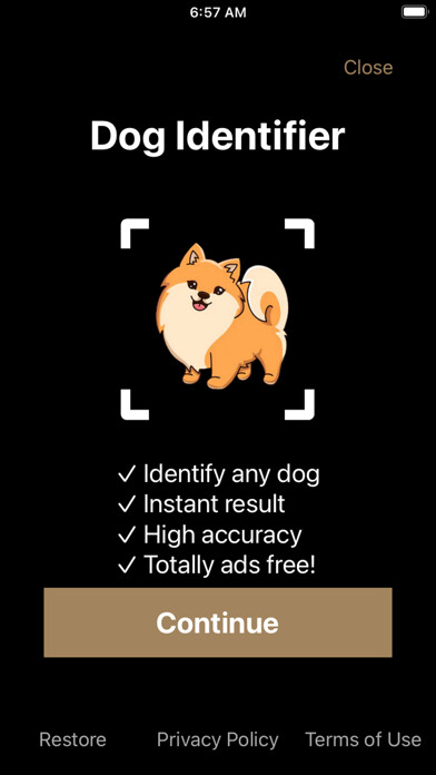 Emulate iPhone app Dog Identifier: Puppy Breed ID using MyAndroid