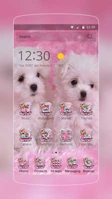 Emulate Android APK Dog pink lovely Emulate Android APK Dog pink lovely