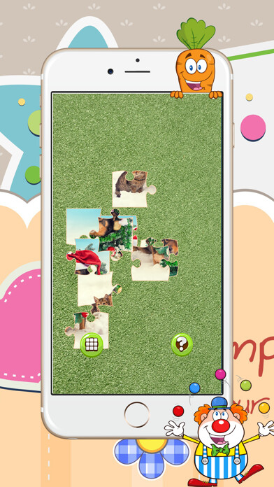 Emulate iPhone app Dogs and Cats Jigsaw Puzzles using MyAndroid