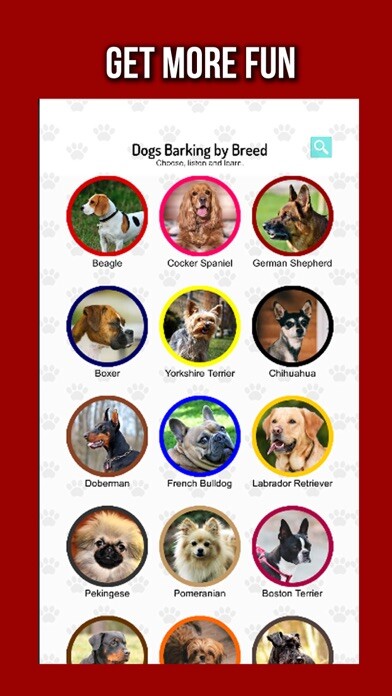 Emulate iPhone app Dogs Barking by Breed using MyAndroid Emulate iPhone app Dogs Barking by Breed using MyAndroid
