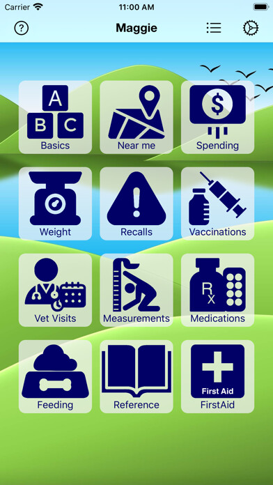 Emulate iPhone app Dogs & Cats Pet Health Monitor using MyAndroid