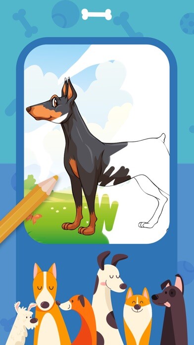 Emulate iPhone app Dogs Coloring Book Collection using MyAndroid Emulate iPhone app Dogs Coloring Book Collection using MyAndroid