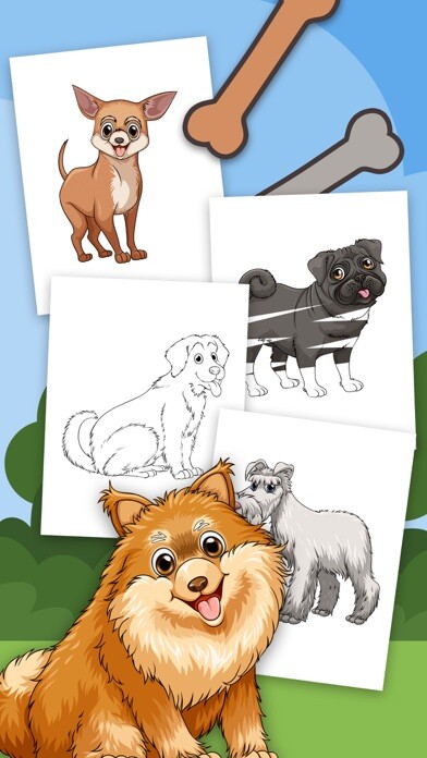 Emulate iPhone app Dogs Coloring Book Game using MyAndroid Emulate iPhone app Dogs Coloring Book Game using MyAndroid