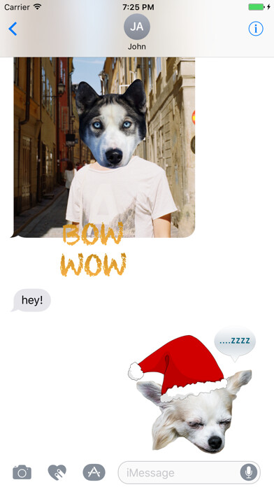 Emulate iPhone app Dogs - Dog Stickers Messages using MyAndroid Emulate iPhone app Dogs - Dog Stickers Messages using MyAndroid