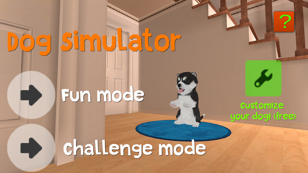 Emulate iPhone app Dog Simulator HD using MyAndroid