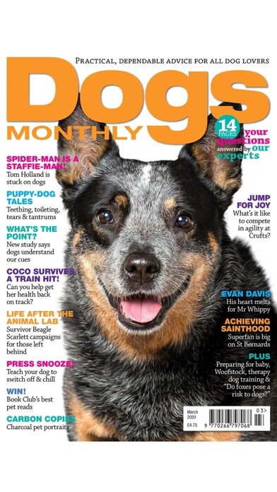 Emulate iPhone app Dogs Monthly Magazine using MyAndroid
