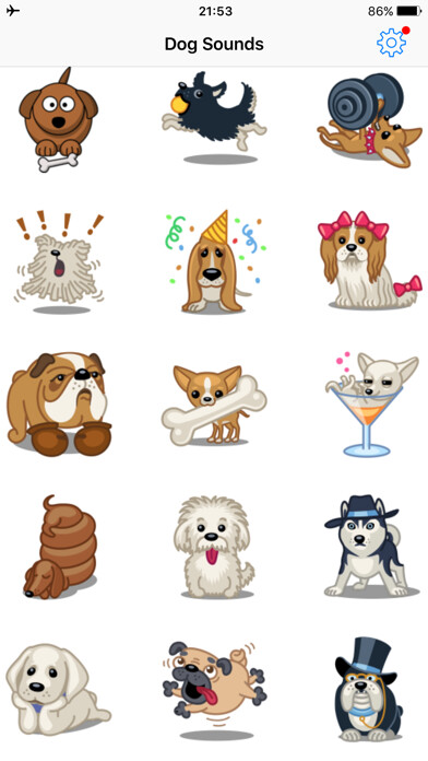 Emulate iPhone app Dog Sounds Simulator Funny Barking Voices Effects using MyAndroid