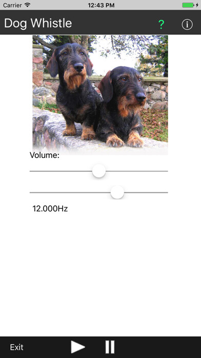 Emulate iPhone app Dog Whistle (1-18 kHz) using MyAndroid Emulate iPhone app Dog Whistle (1-18 kHz) using MyAndroid