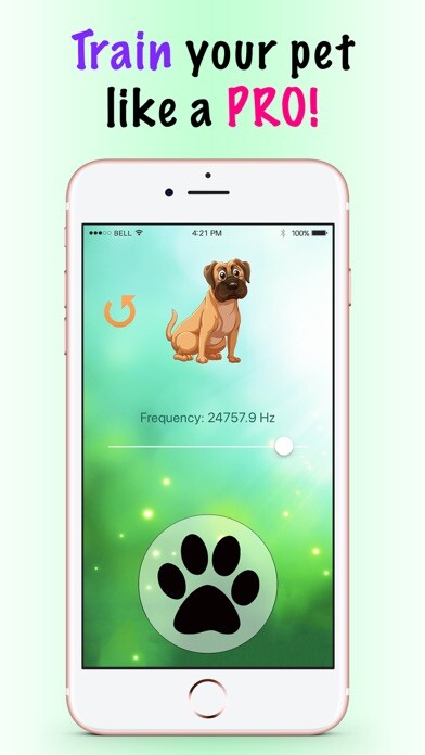 Emulate iPhone app Dog Whistle - 3D Sound Trainer using MyAndroid