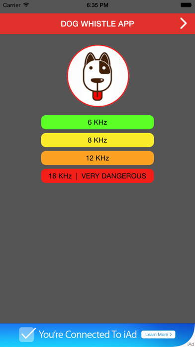 Run android online APK Dog Whistle App from MyAndroid or emulate Dog Whistle App using MyAndroid