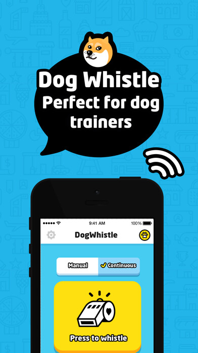 Emulate iPhone app Dog Whistle Handy to Train Dog using MyAndroid