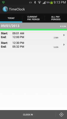 Emulate Android APK Doing Time Lite - TimeClock
