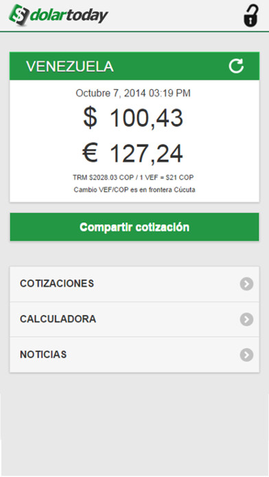 Emulate iPhone app DolarToday using MyAndroid Emulate iPhone app DolarToday using MyAndroid
