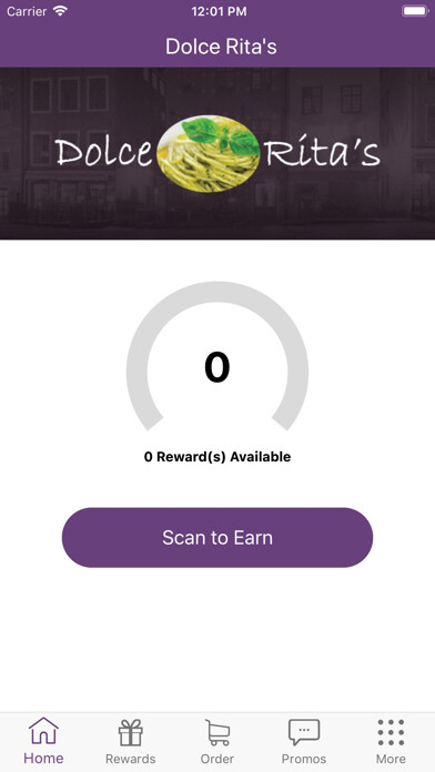 Emulate iPhone app Dolce Ritas Rewards using MyAndroid